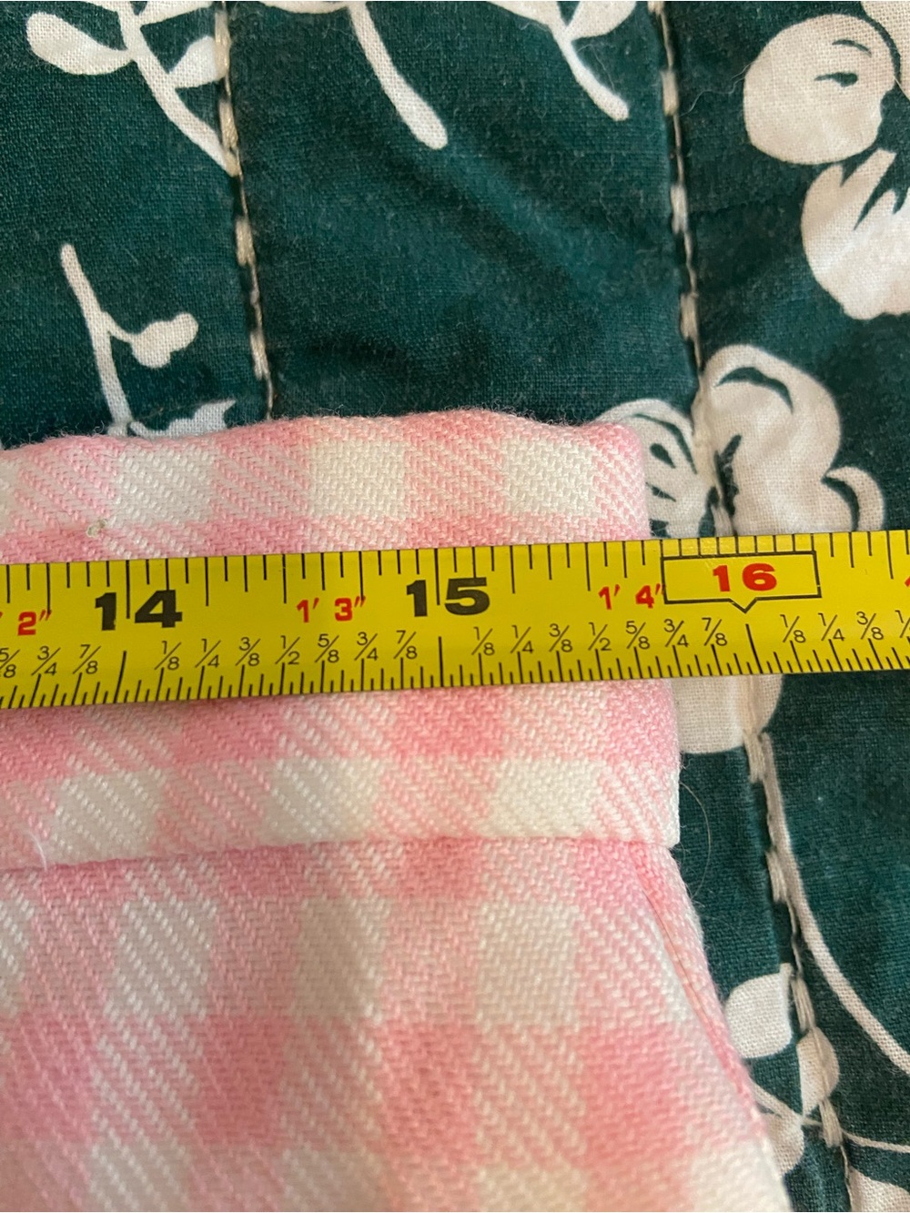 Vintage Pink and White Gingham A-Line Skirt - Picture 2 of 7